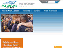 Tablet Screenshot of ace-afscme.org